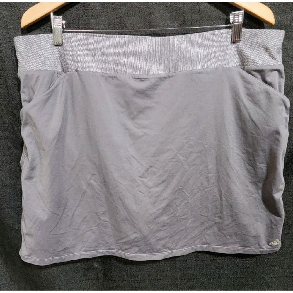 NWOT ADIDAS Rangewear Skort Purple Gray Golf‎ Skirt Womens XL Tennis Active New